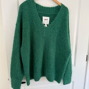 Aerie Emerald V-Neck Sweater
